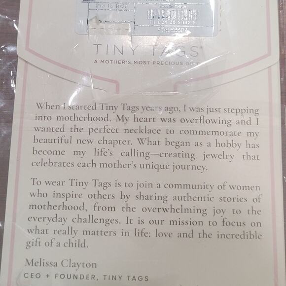 Tiny Tags Silver Plated Mama Bar Chain Necklace - Silver - Picture 5 of 5